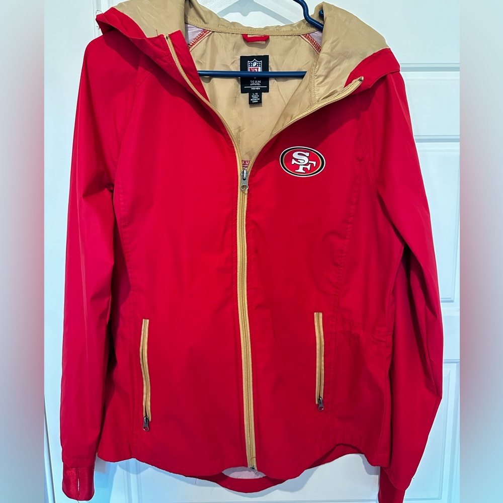 San Francisco 49ers full zip windbreaker
